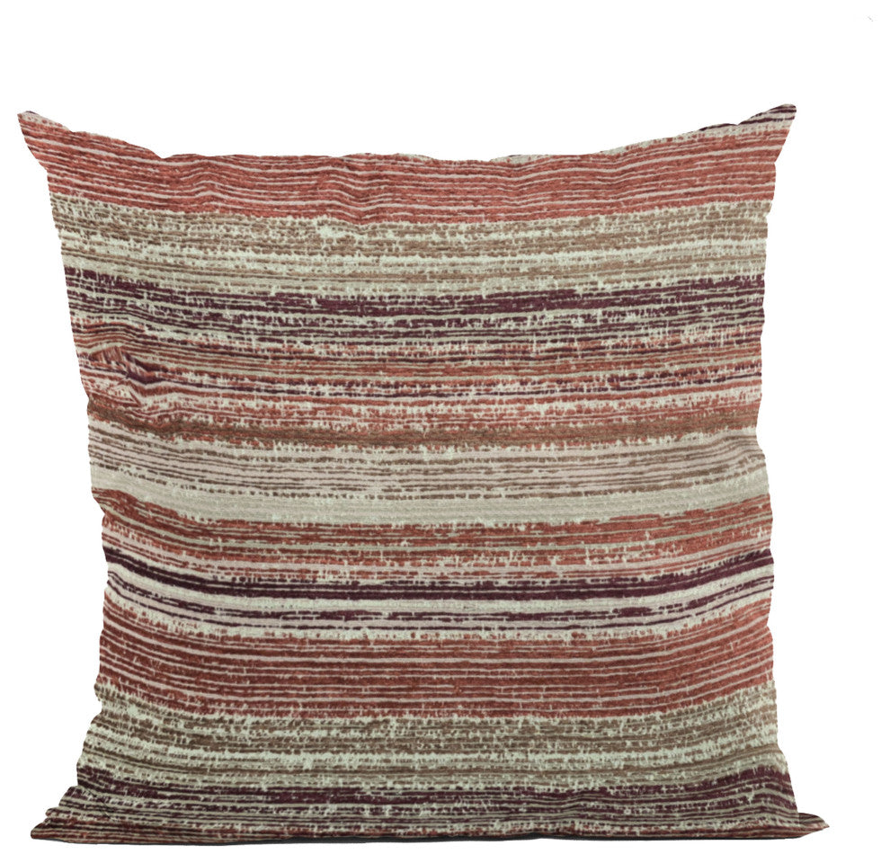 Plutus Multi-Color Stripe Luxury Throw Pillow, 20"x30"