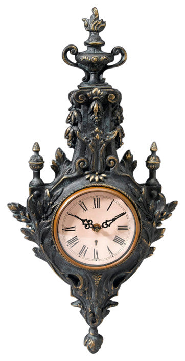 Resin Torch Design Wall Clock