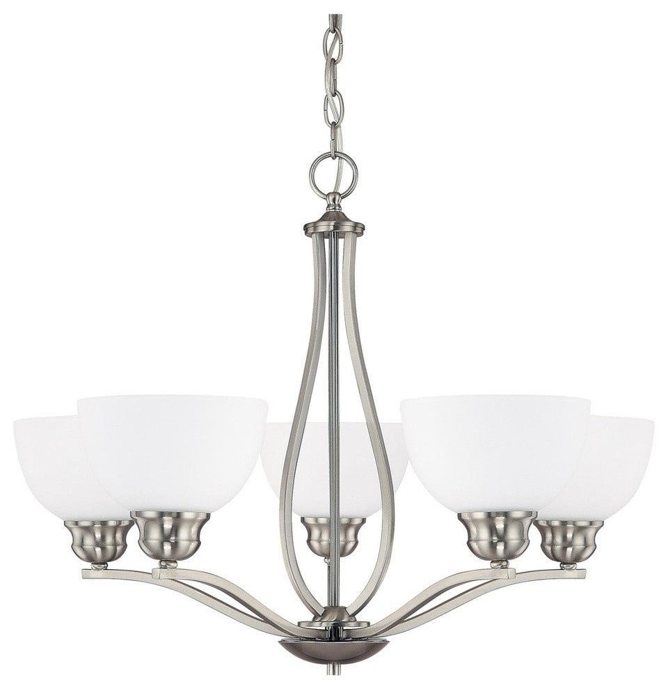 Stanton 5-Light Chandelier, Brushed Nickel