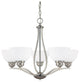 Stanton 5-Light Chandelier, Brushed Nickel