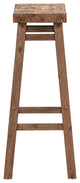 Sonoma Saddle Seat Bar Stool, Barnwood Wire-Brush, Single
