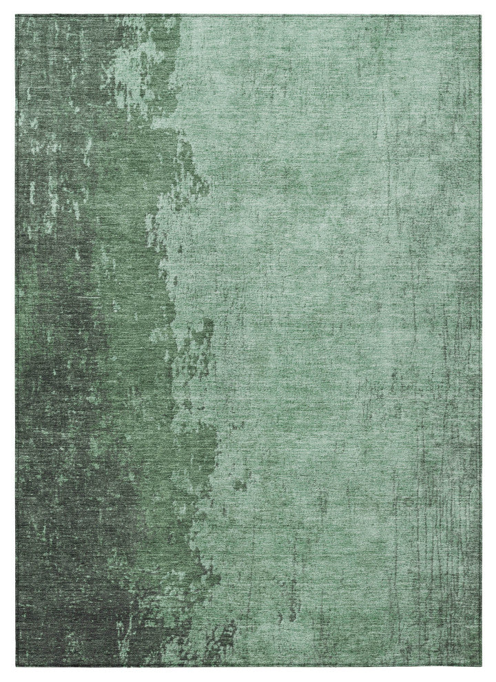 Machine Washable Indoor/Outdoor Chantille ACN1912 Teal 3' x 5' Rug