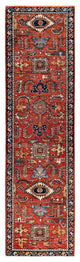 Serapi One-of-a-Kind Hand-Knotted Area Rug Red, 2'7" x 9'6"