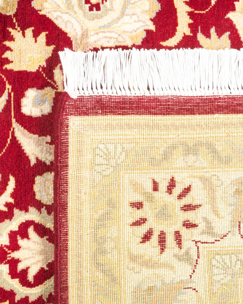 Mogul, One-of-a-Kind Hand-Knotted Area Rug Red, 4' 2" x 6' 5"