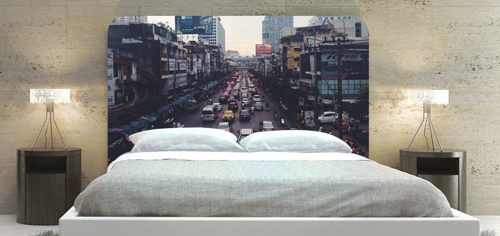 "Street Scene" Headboard
