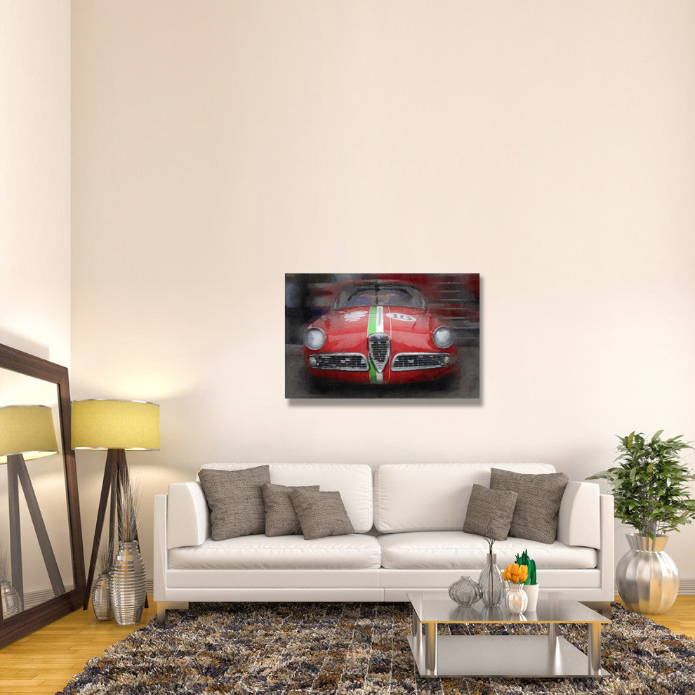 "1959 Alfa Romeo Giulietta Watercolor" Fine Art Print