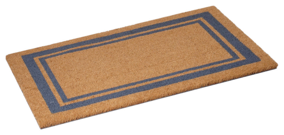 Calloway Mills Periwinkle Border Doormat, 24"x36"