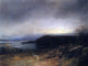 Herman Herzog Campfire in Moonlight Premium Canvas Print
