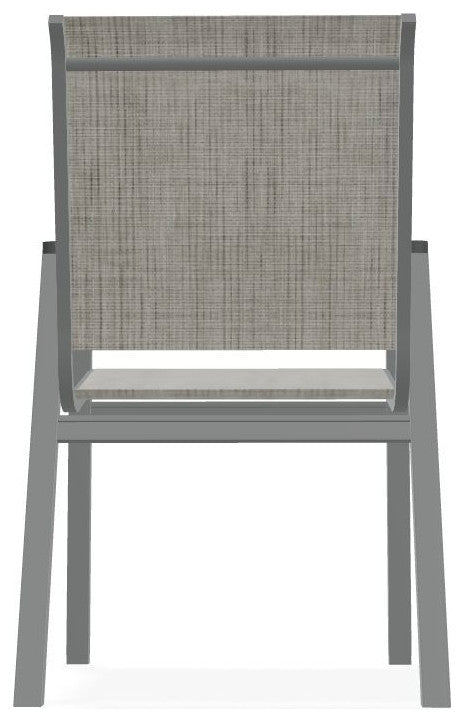 Bazza Sling Stackable Outdoor Dining Chair, Smoke/Graphite