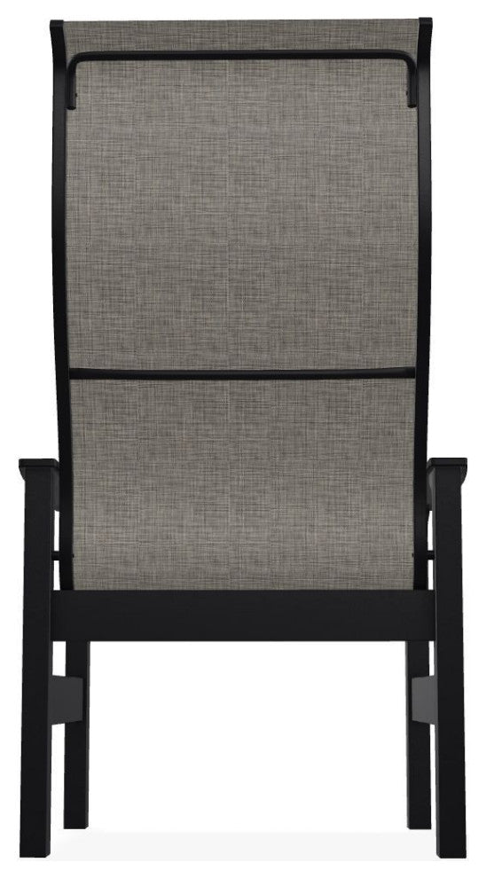 Leeward Sling Outdoor Supreme Armchair, Storm/Black