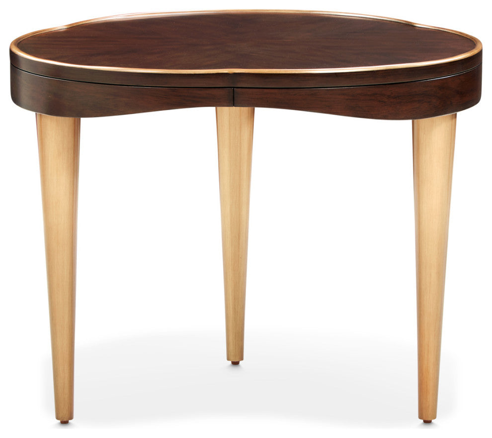 Camellia Field End Table, Warm Pecan