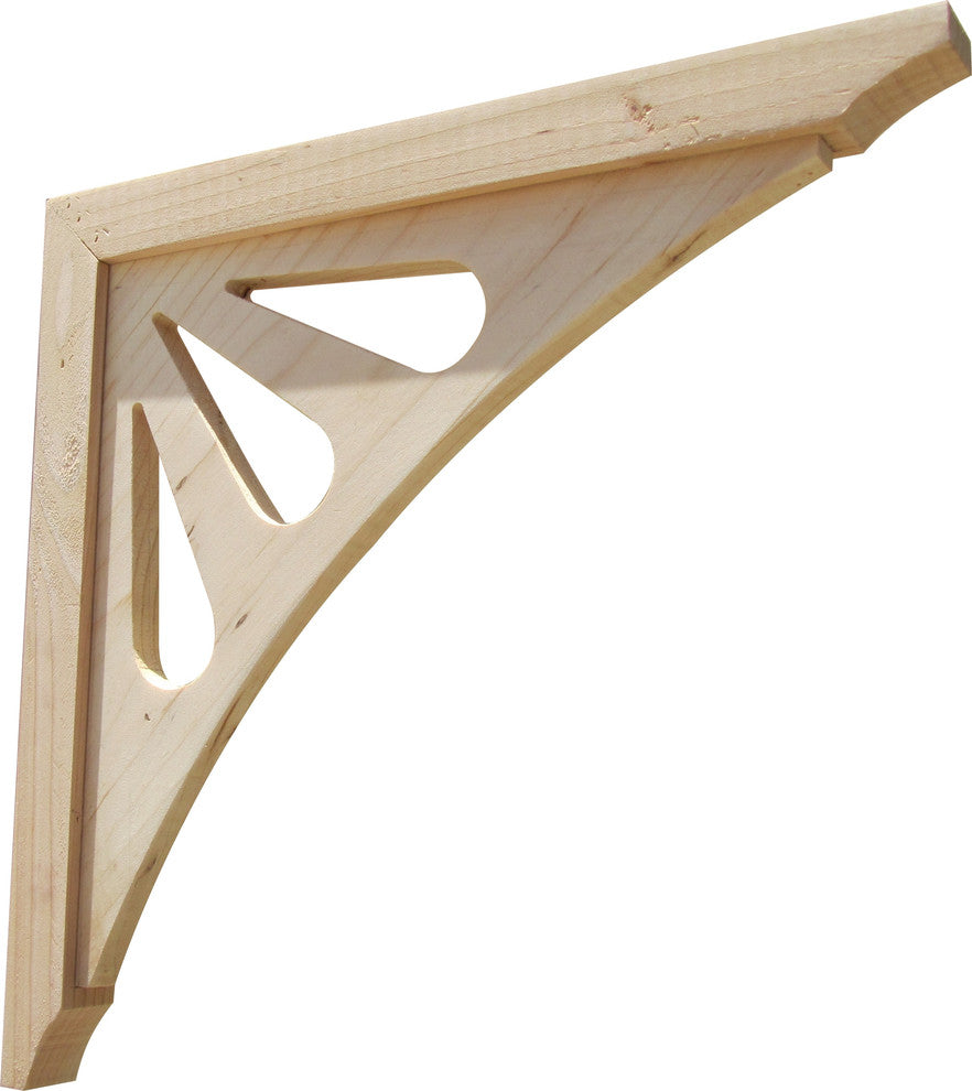 SamsGazebos Designer Outdoor Wood Corbels, Teardrop, 16", Set of 2