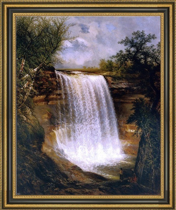 Gilbert Munger Minnehaha Framed Premium Canvas Print, 20"x25"