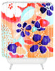 Deny Designs Cayenablanca Ikat Flowers Shower Curtain