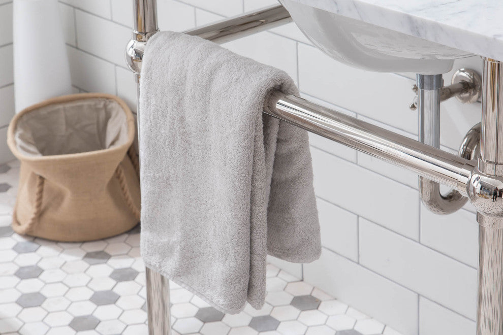 Embassy 60" Wide Double Wash Stand, P-Trap, Countertop With Basin