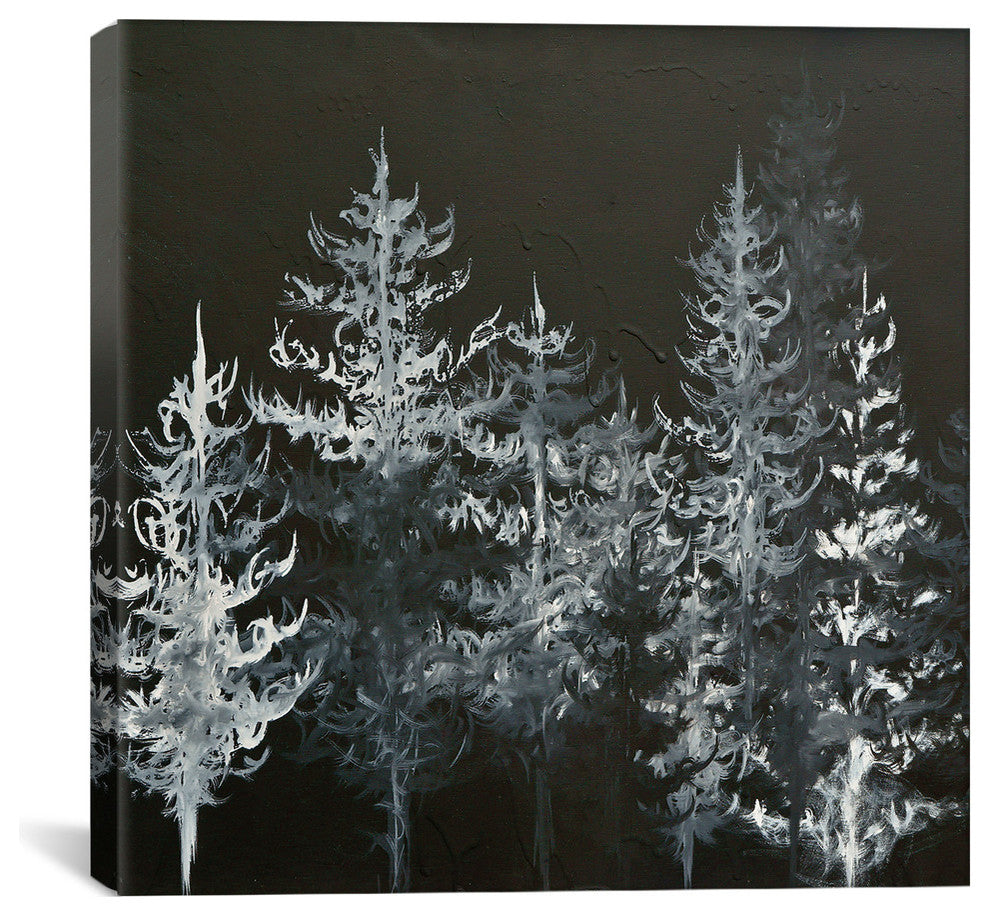 "Black Trees" by Emily Magone,, Multi, 26" X 1.5" X 26", Gallery-Wrapped Canvas