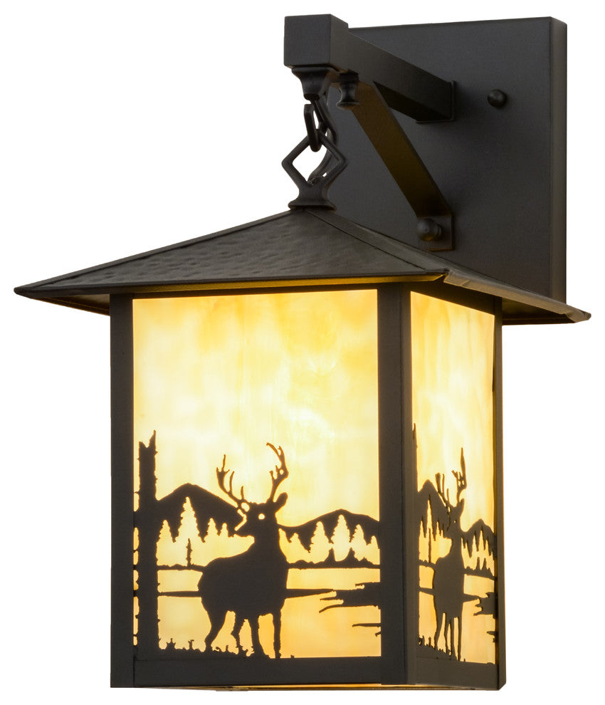 9W Seneca Deer Creek Hanging Wall Sconce