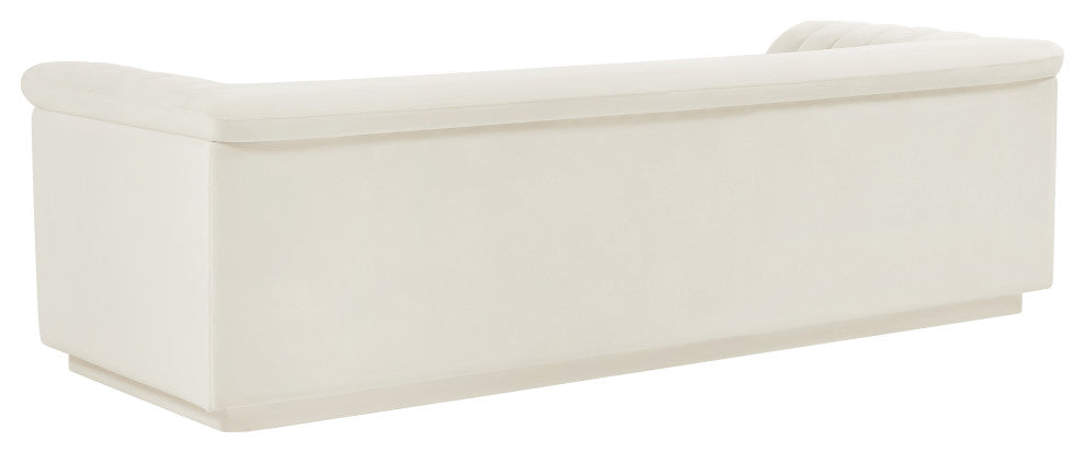 Cascade Upholstered Set, Cream, Velvet, Sofa