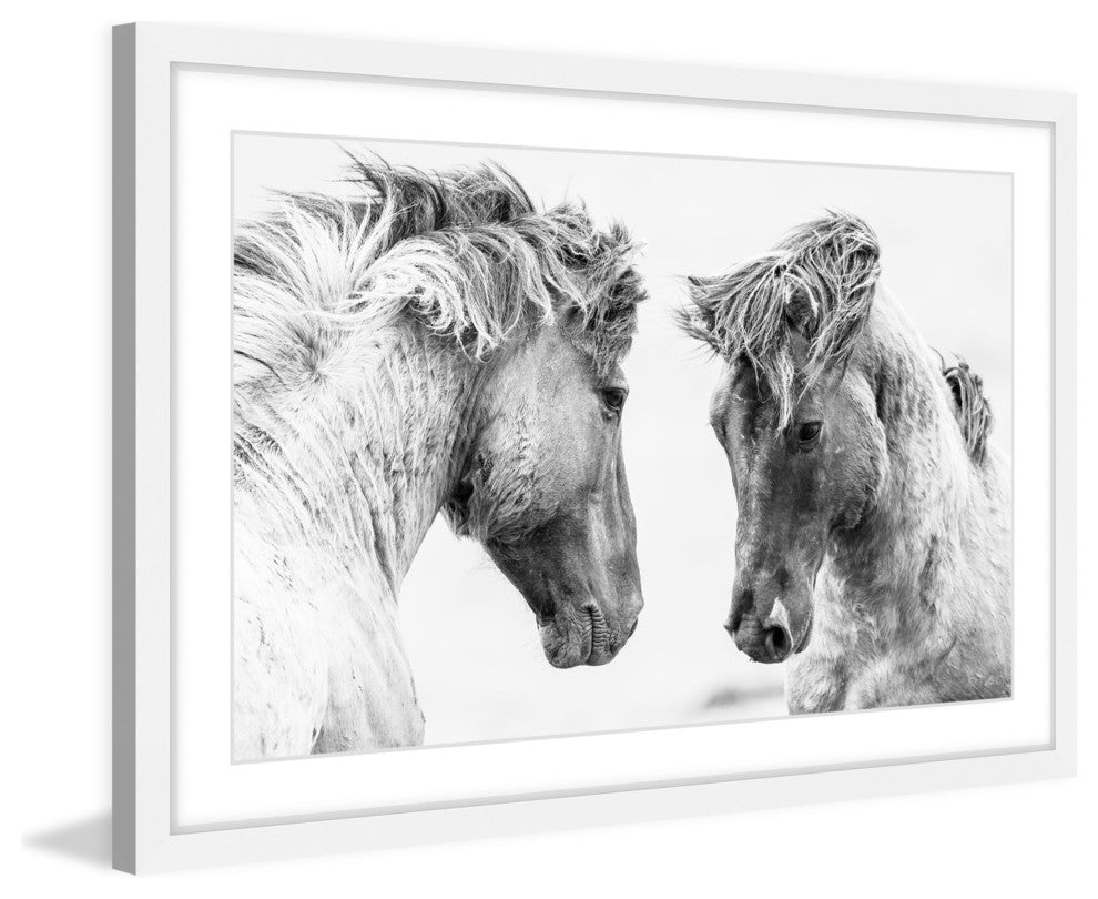 Marmont Hill, "Horse Pair" Framed Painting Print, 45x30