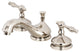 Kingston Brass Widespread Bathroom Faucet With Brass Pop-Up, Polished Nickel