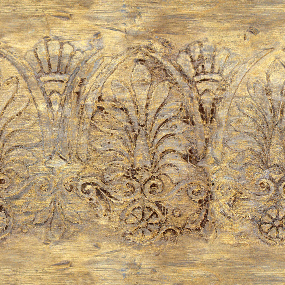 6' Tall Baroque Flourish Canvas Room Divider