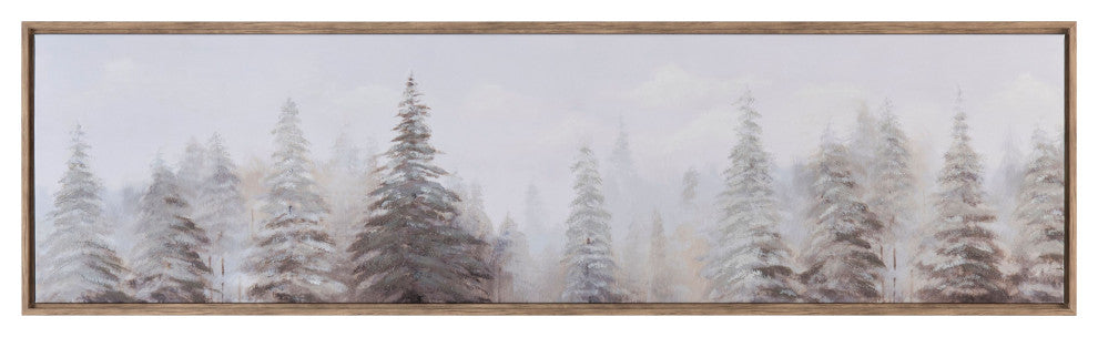 Becker Canvas Wall Art With Brown Frame