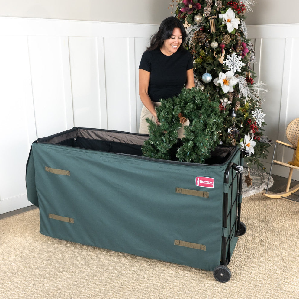 Artificial Christmas Tree Storage Bag with Wheels (9-15 ft. Trees)