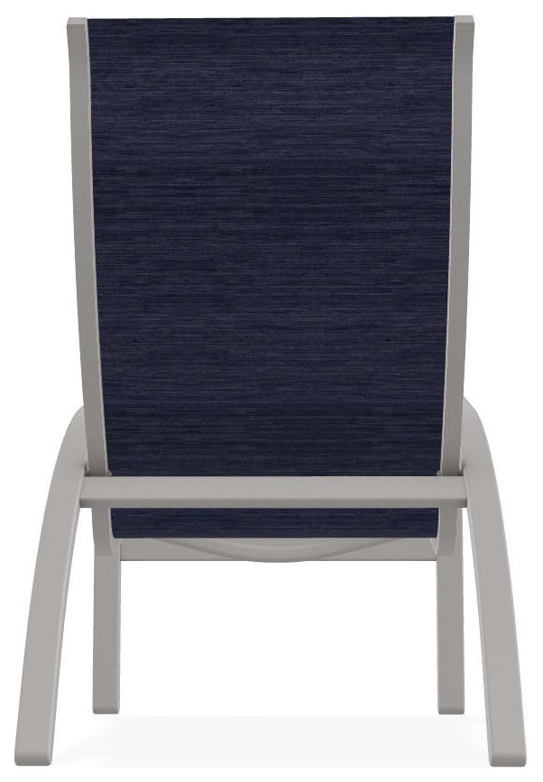 Kendall Sling Stackable Outdoor Lounge Chair, Collect Indigo/Warm Gray