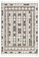 Audience Geometric Tasseled Area Rug, Beige 10' x 13'