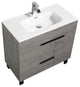 Alma Gill Freestanding Vanity With One Porcelain sink, 36"