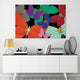 Colorful Butterflies Wall Art Unframed Free Floating Tempered Glass