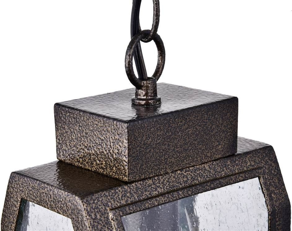 Chloe Lighting Milton Industrial Antique Gold 1 Light Mini Pendant