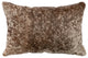 Dark Brown Speckled Leather Hair on Hide Pillow, 12x18