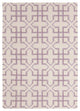 Lima Contemporary Area Rug, White and Lavender, 3'x5'