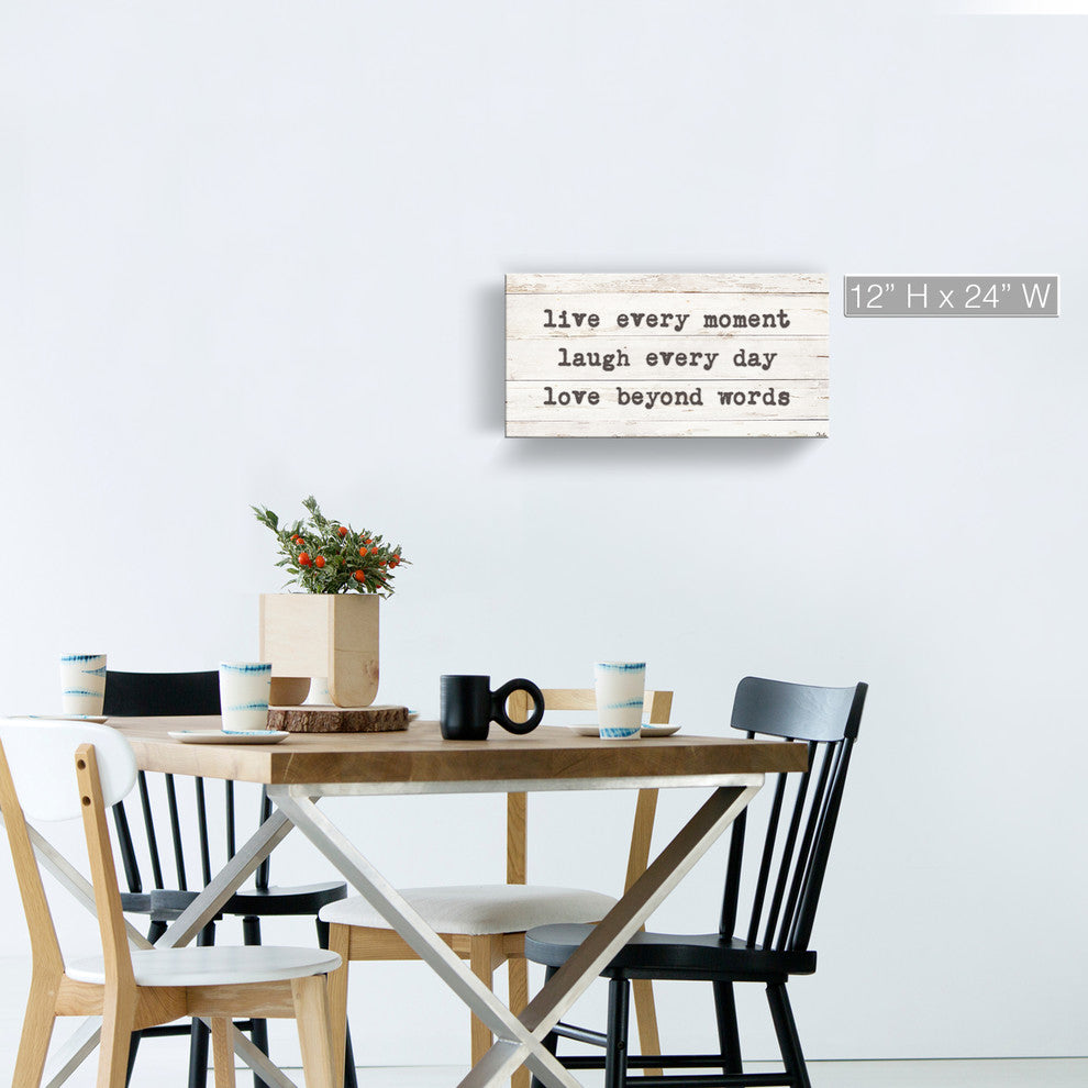 Words to Live by Wrapped Canvas Harvest Wall Art