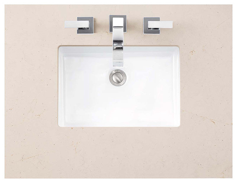 Bristol 36" Single Vanity Whitewashed Walnut, Eternal Marfil Quartz