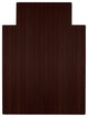 Jovert Bamboo Roll-Up Chair Mat, Dark Cherry, With Lip, 36"x48"