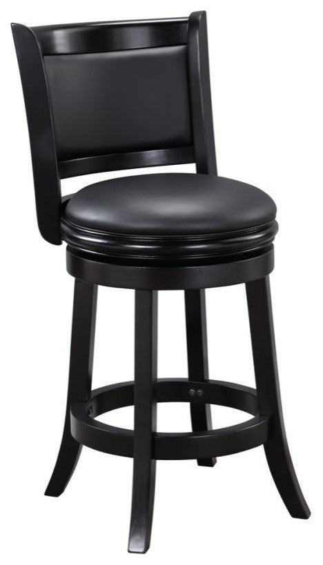 Augusta Swivel Counter Stool, Black