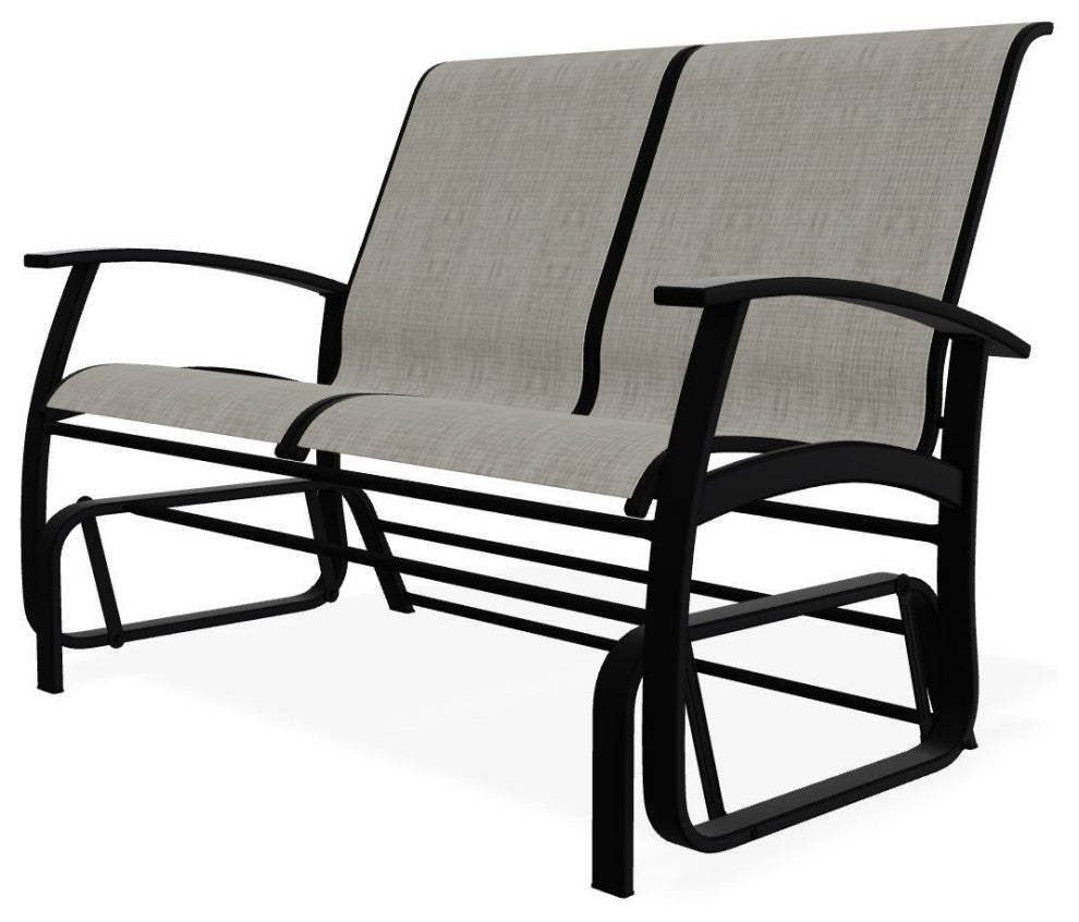 Belle Isle Sling 2-Seat Glider, Smoke/Black