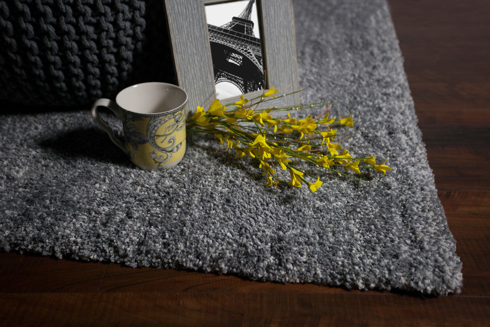 Bliss 1585 Gray Heather Shag, 2'3"x7'6" Runner