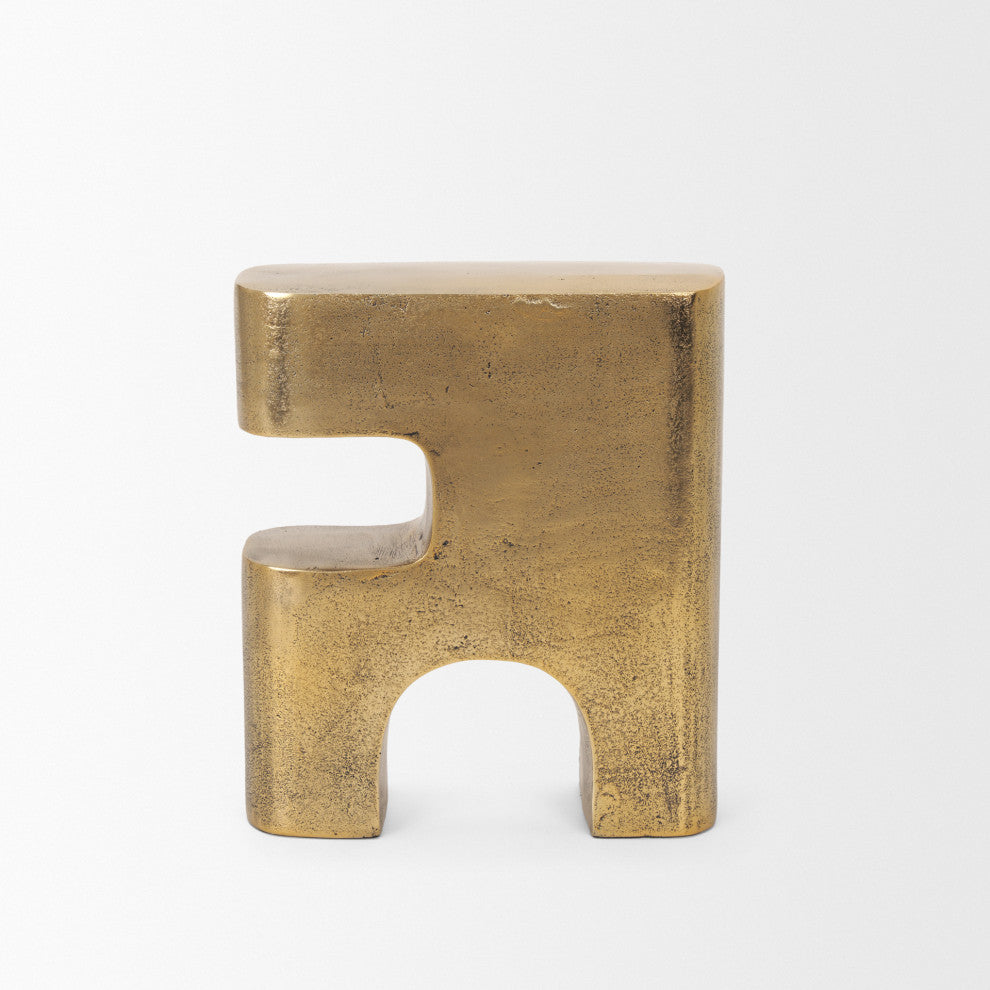 Renni Antiqued Brass Large Decorative Sculpture