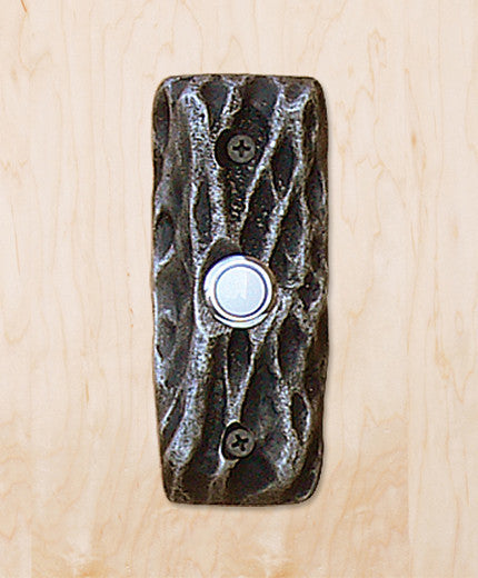 Cholla Bell Plate With Button, Polished Pewter