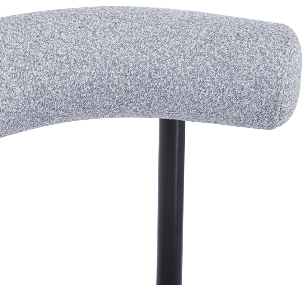 Daimona Fabric Upholstered Dining Chairs, Set of 2, Gray