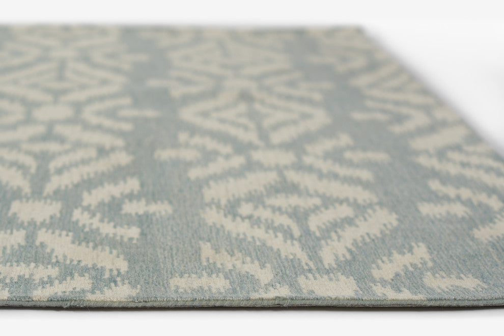 Momeni Leiden Hand Tufted Wool Light Blue Area Rug 8' X 10'