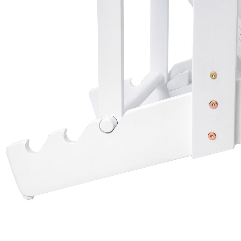 GDF Studio Katherine Outdoor Reclining Wood Adirondack Chairs, Set of 2, White