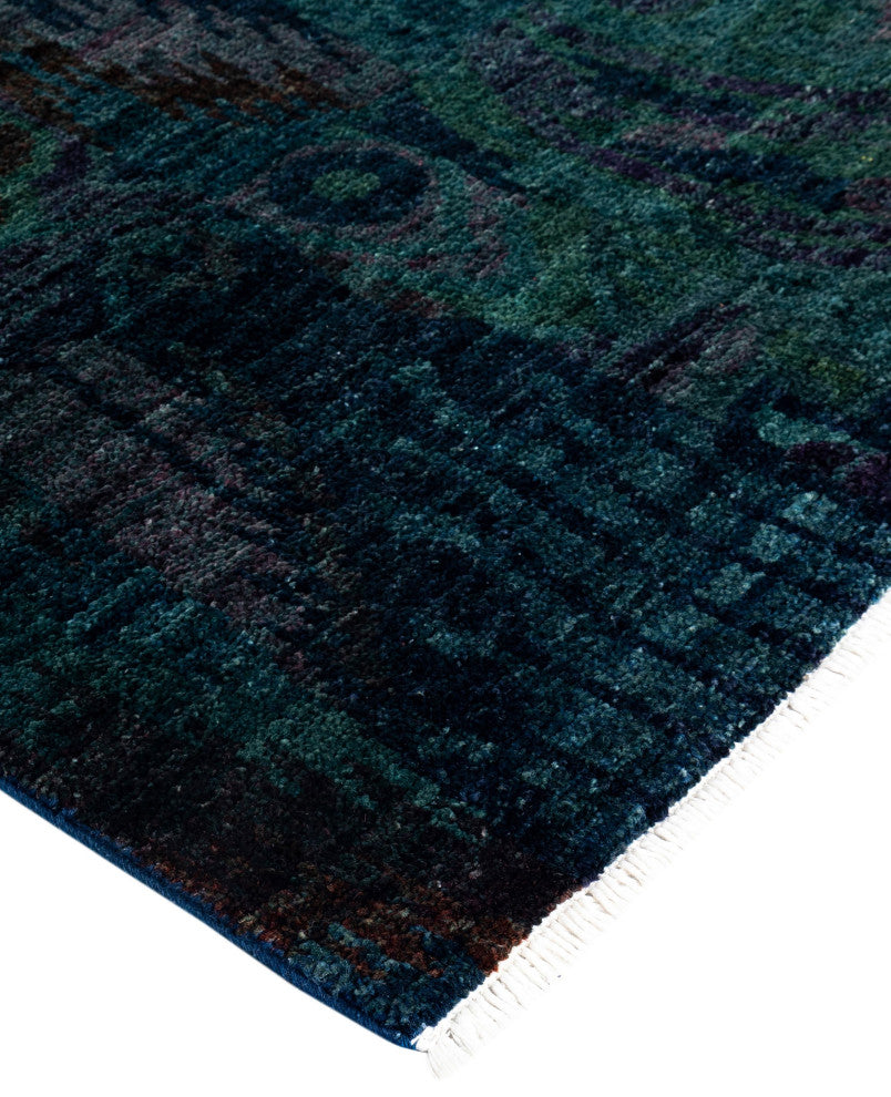 Overdyed One-of-a-Kind Hand-Knotted Area Rug Multi, 5' 3" x 12' 3"
