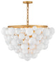 Fredrick Ramond Marabel Medium Chandelier, Distressed Brass