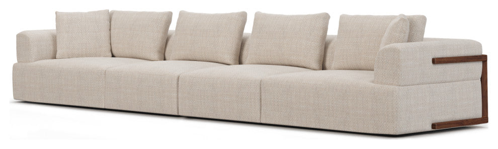 Warner Oatmeal 2-Piece Long Sofa Set