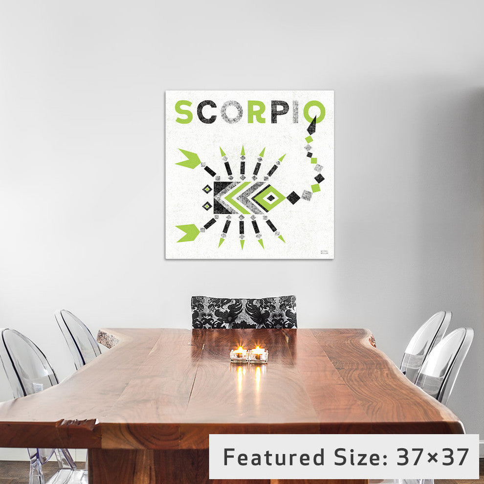 "Zodiac Scorpio" by Michael Mullan, 18x18x1.5
