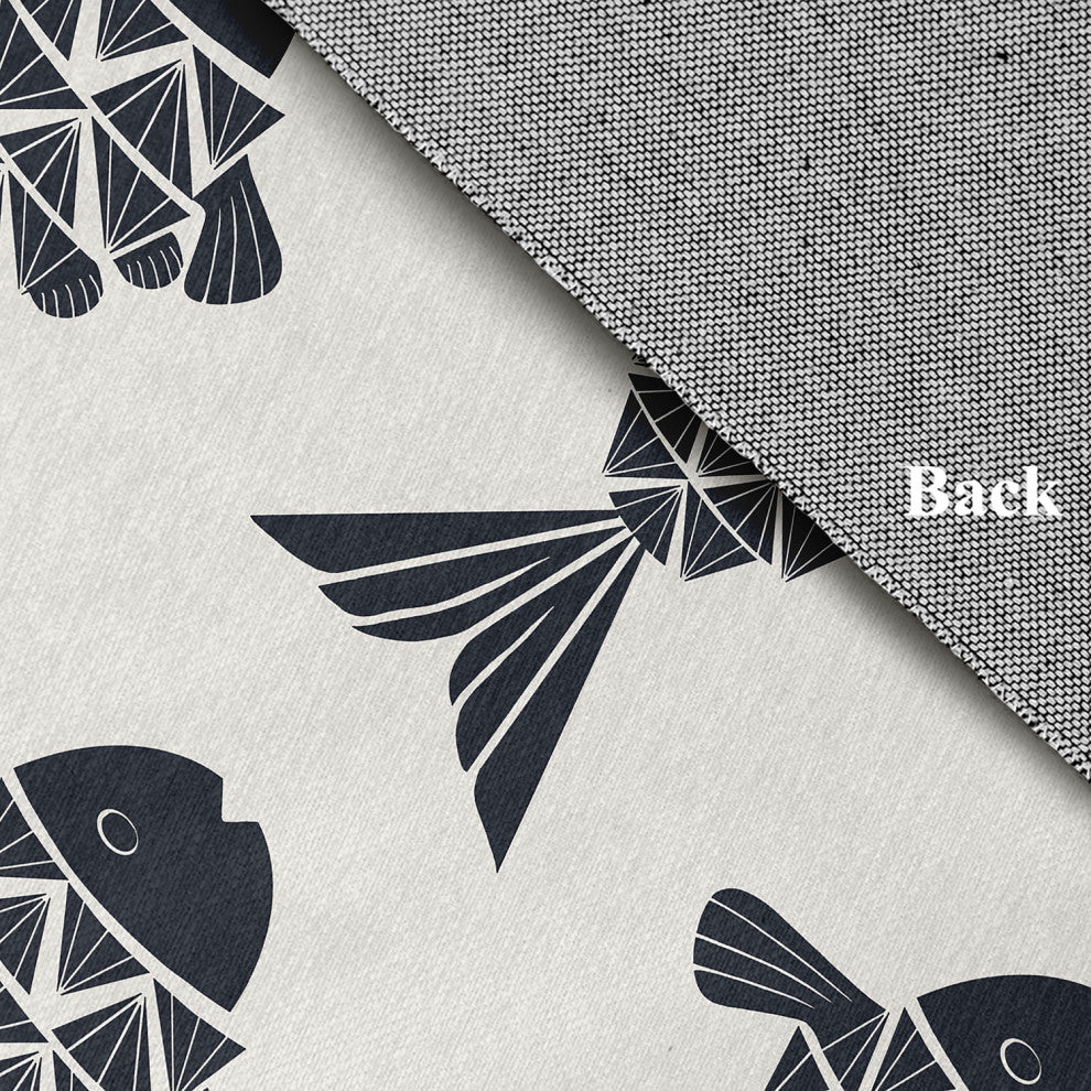 Fish Tales Nautical Chenille Rug